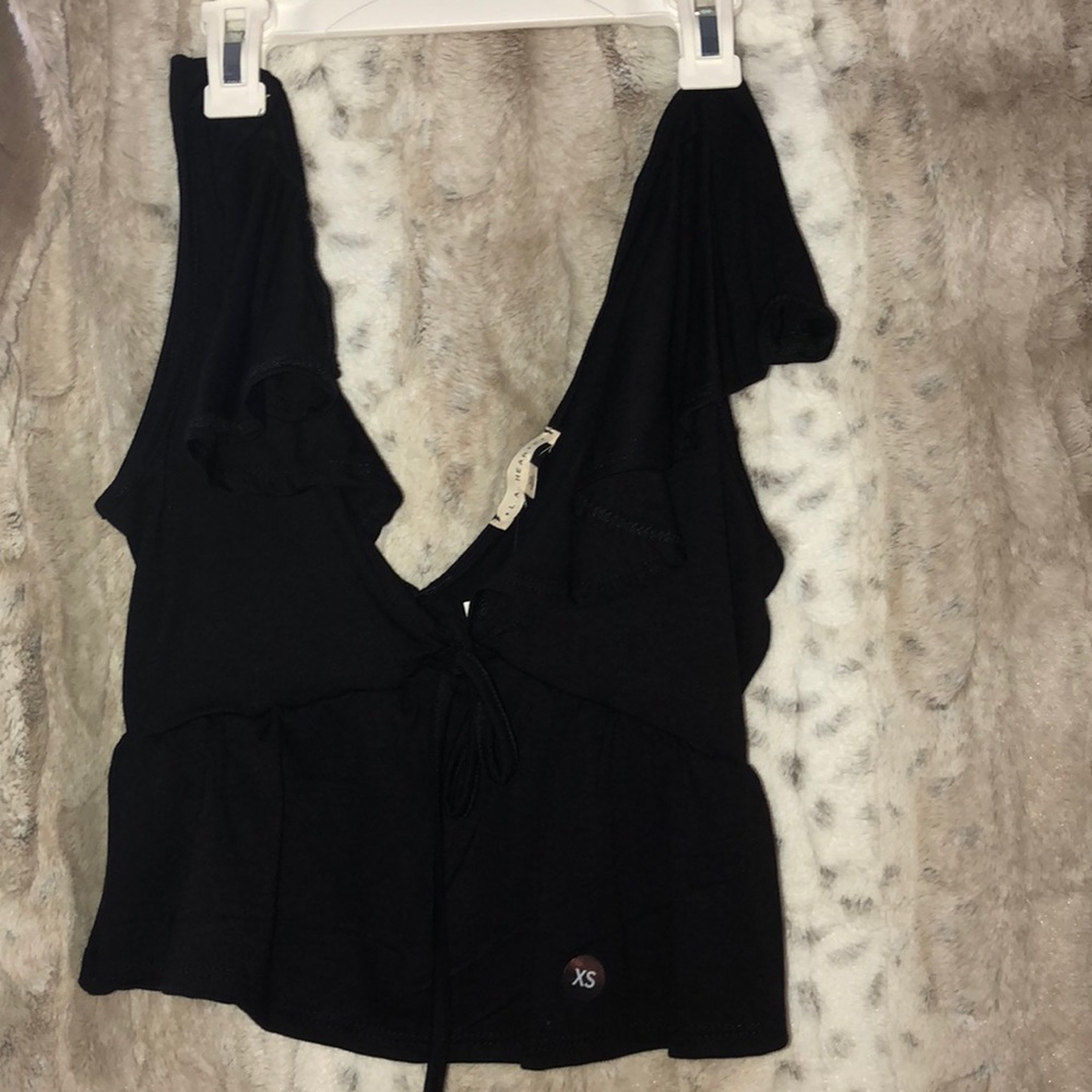 Brand new black low cut shirt!